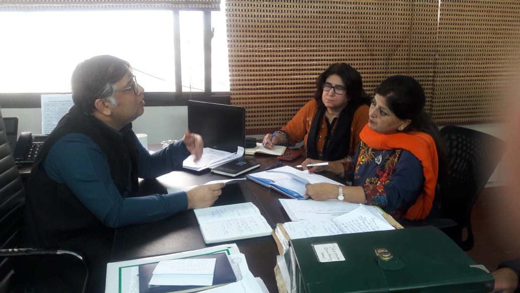 Meeting with Mr. Asghar Memon, Special Secretary Health, Government of Sindh