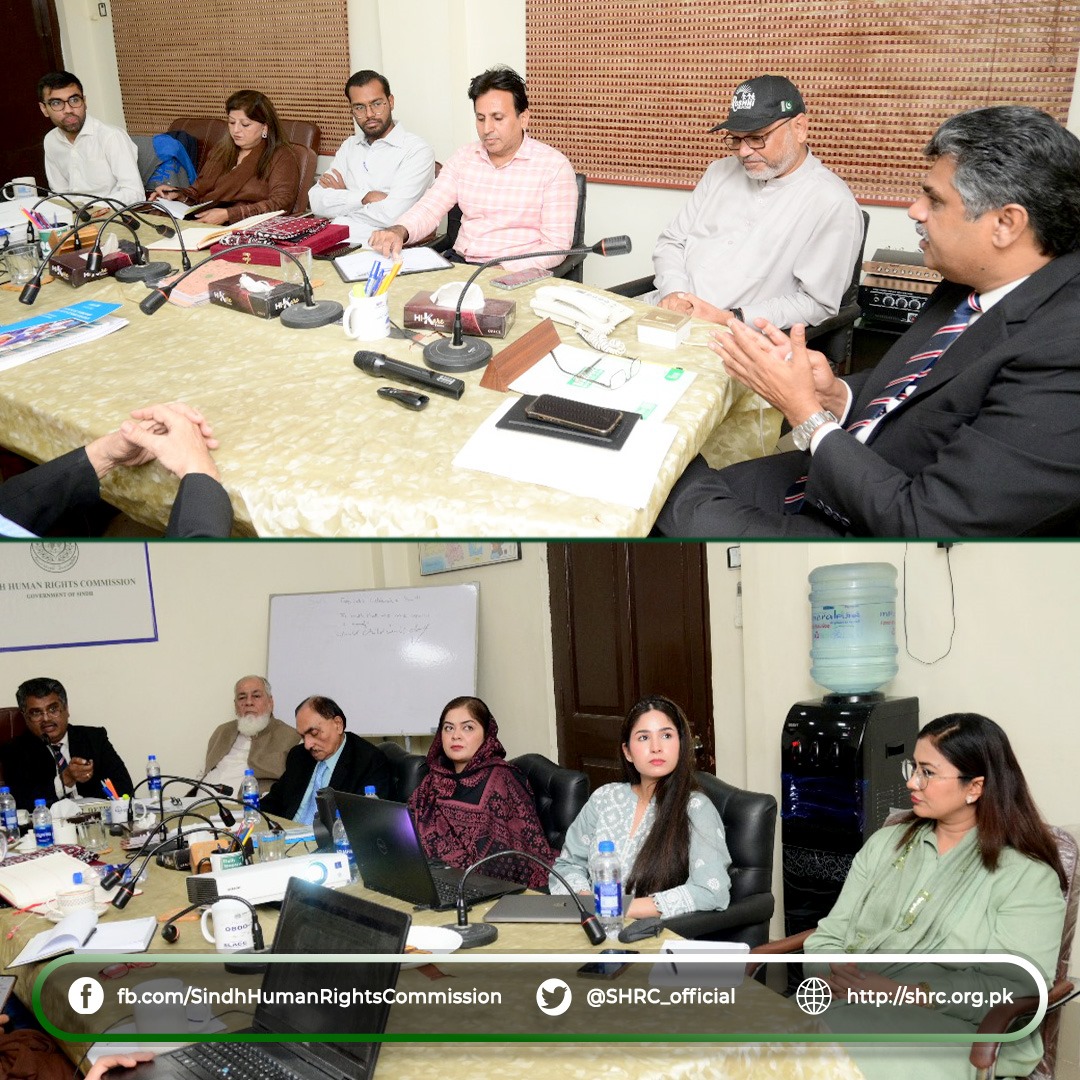 Chairperson (SHRC) had a meeting with Founder Roshni Helpline - 1138.