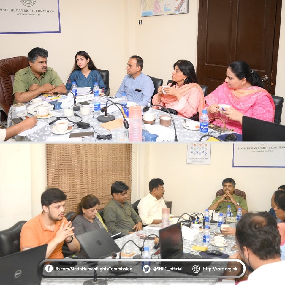 The National Lobbying delegation had a meeting with the Chairperson of the Sindh Human Rights Commission.