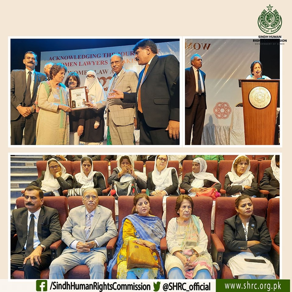 Justice (R) Majida Razvi, Chairperson, SHRC received Life Time Achievement Award
