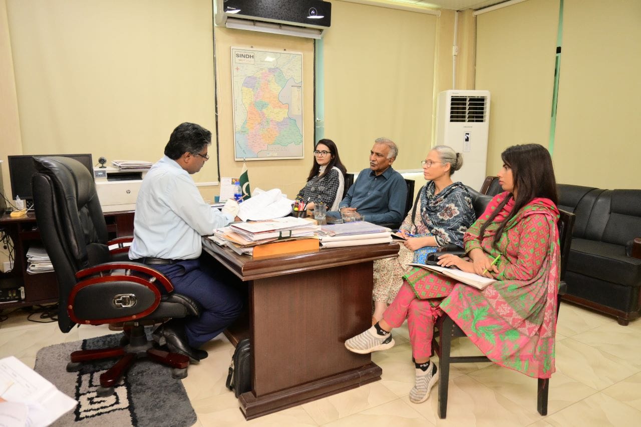 Chairperson (SHRC) meeting with representatives from NTUF Pakistan and Home Based Workersâ€™ Union.
