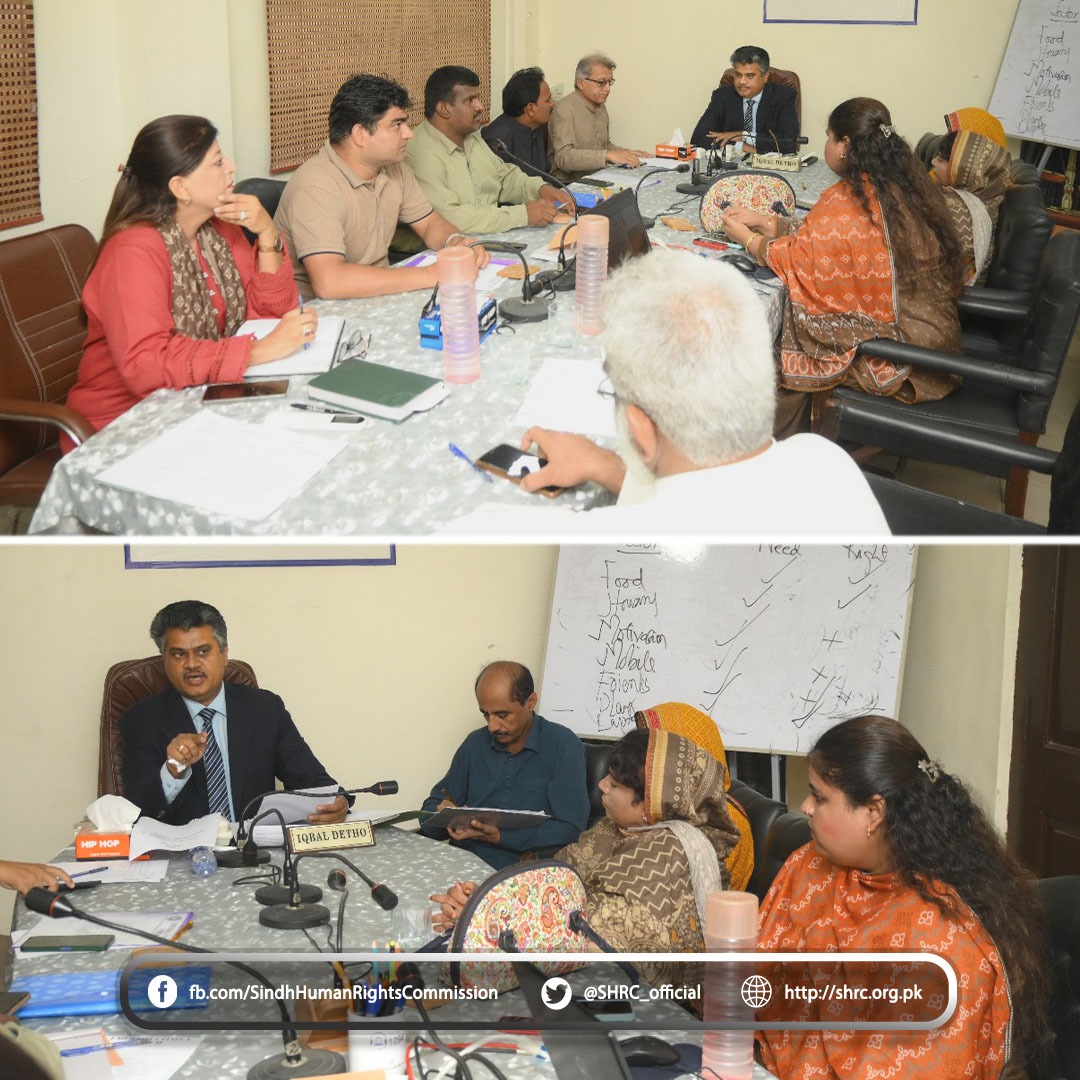 A delegation from the District Women Group and the Umerkot Citizen Forum visited the Sindh Human Rights Commission (SHRC)