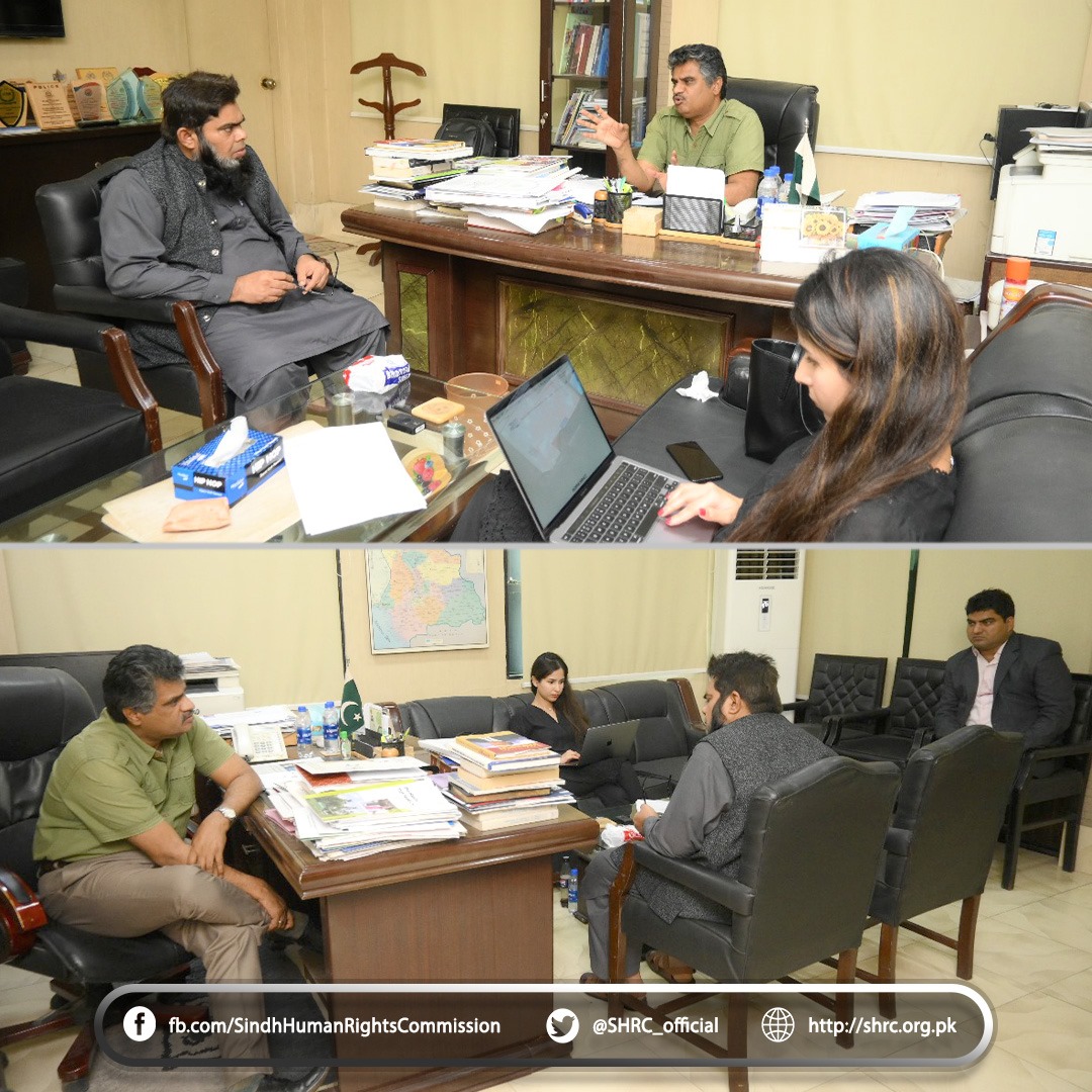 Chairperson (SHRC) had a Meeting with Mr. Hafeez-ur- Rahman, Director / Additional Secretary, WDD Sindh 