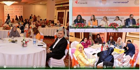 M. Aslam Shaikh, Member Judicial-II of (SHRC) participated in the 16 Days of Activism event