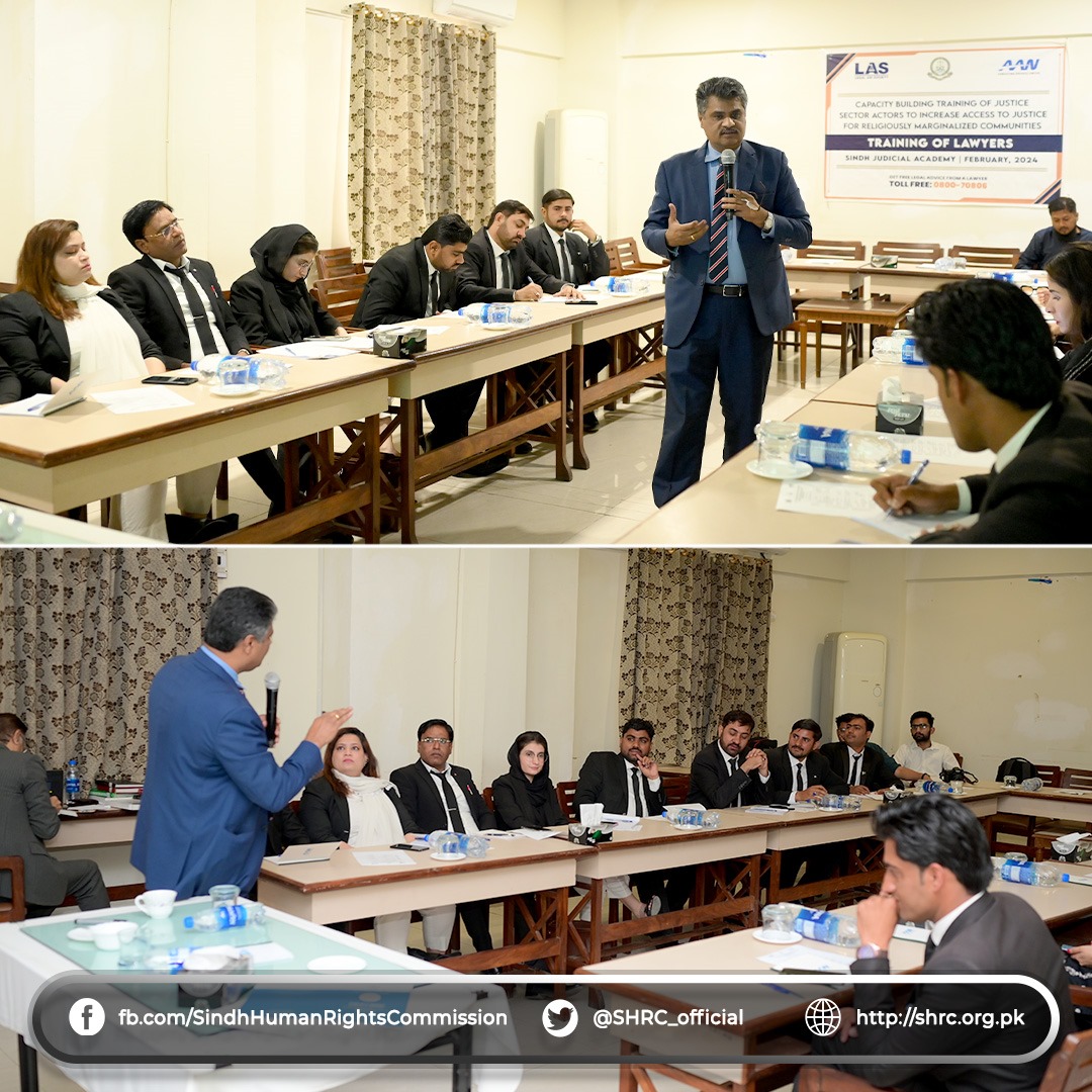 The Chairperson of SHRC delivered a lecture during the training session on Capacity Building of Civil and Legal System Stakeholders.