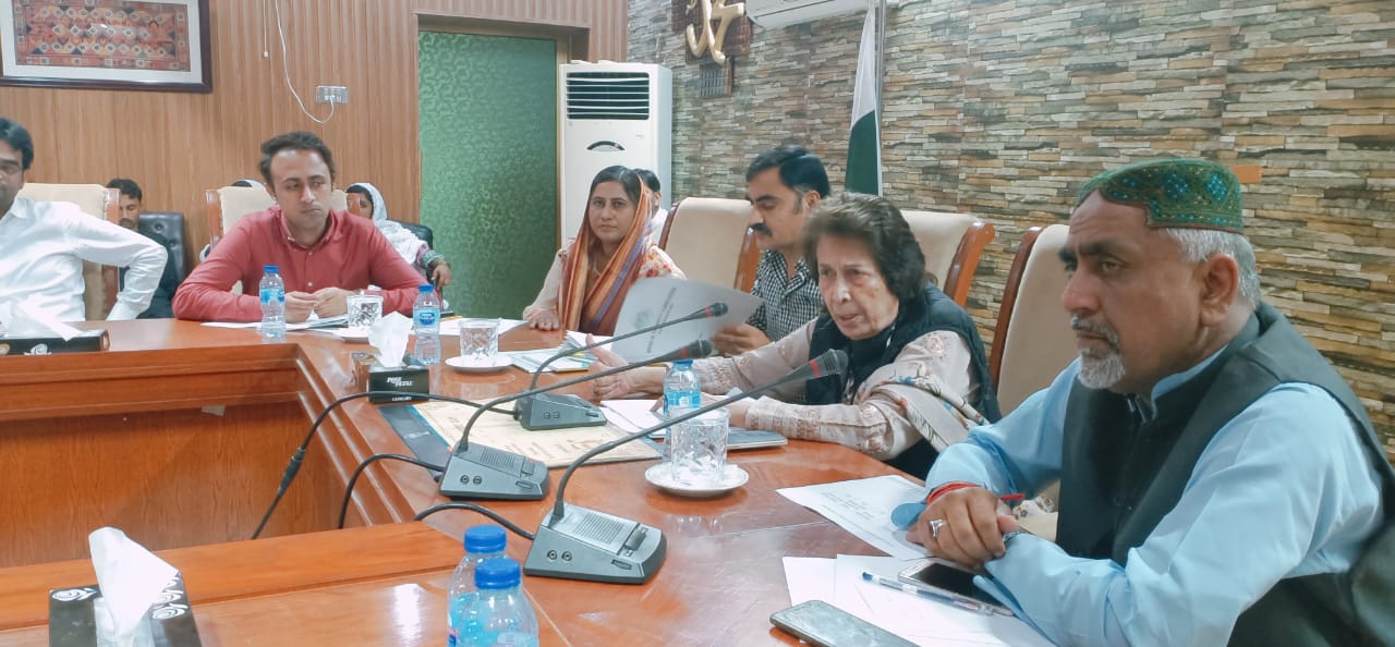 Chairperson SHRC, chairing the public hearing at District Council office Nagarparkar.