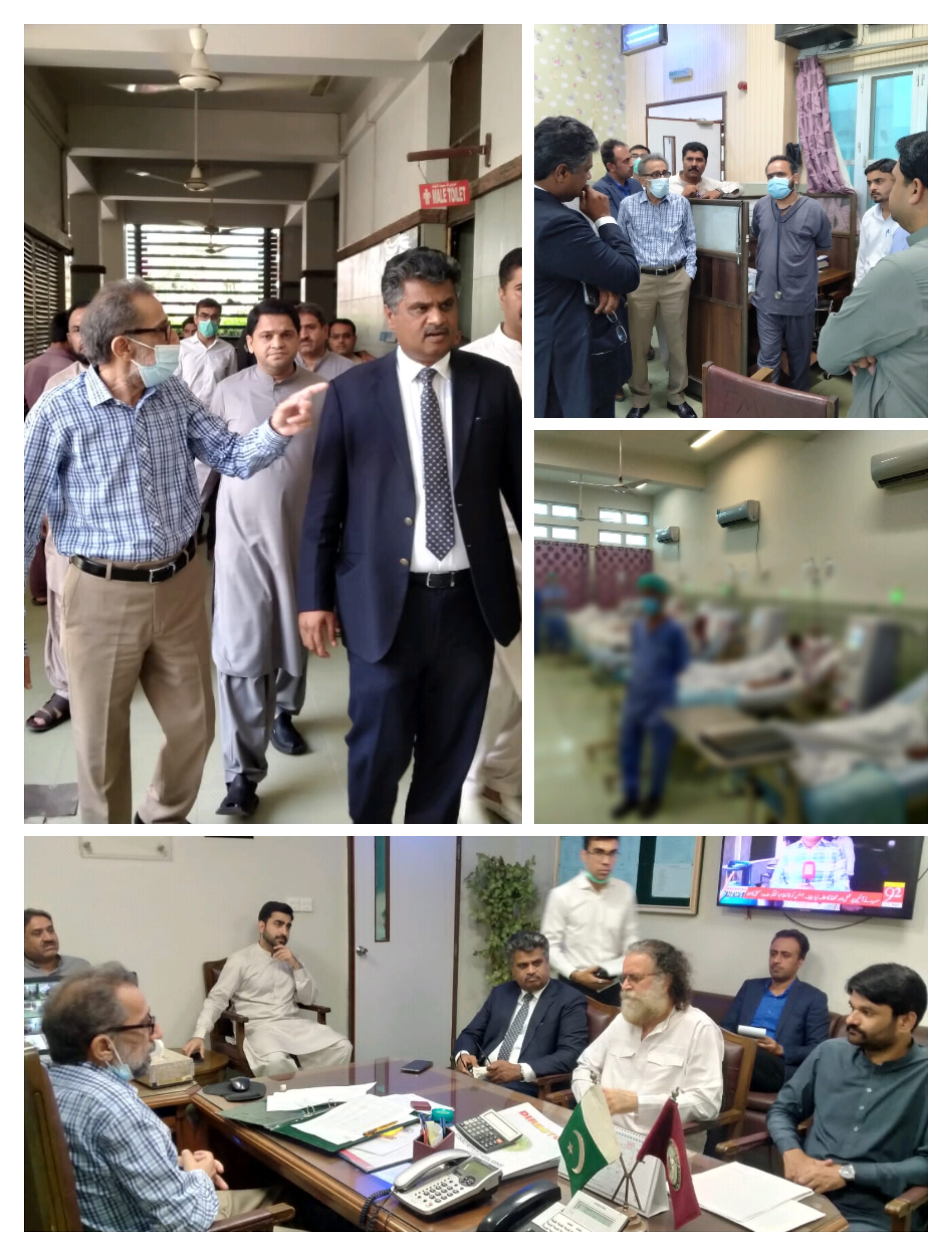 Chairperson SHRC, Mr. Iqbal Ahmed Detho, recently visited the Jacobabad Institute for Medical Sciences (JIMS)