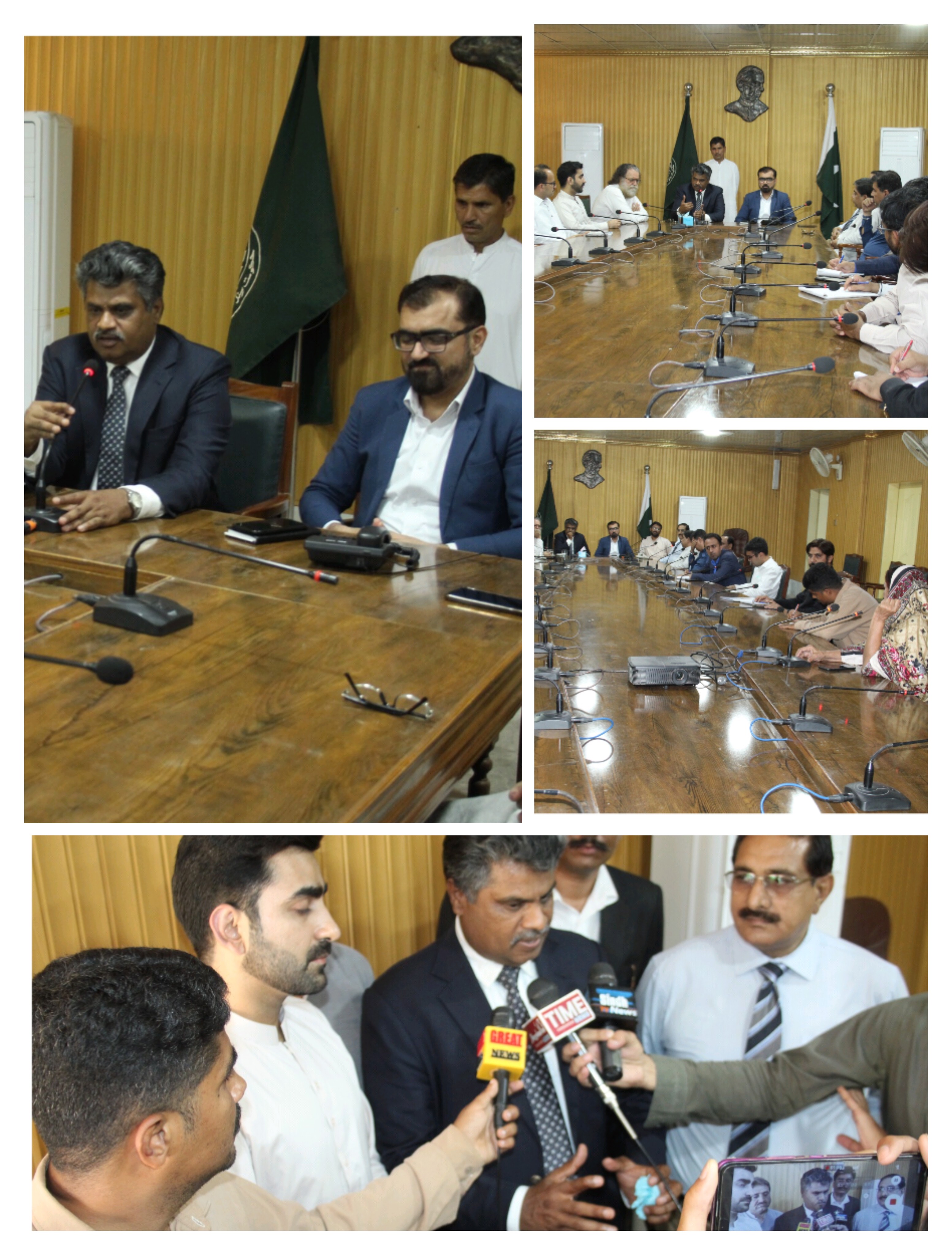 The Sindh Human Rights Commission co-chaired a meeting with government officials and minority community stakeholders at the DC office in Jacobabad.