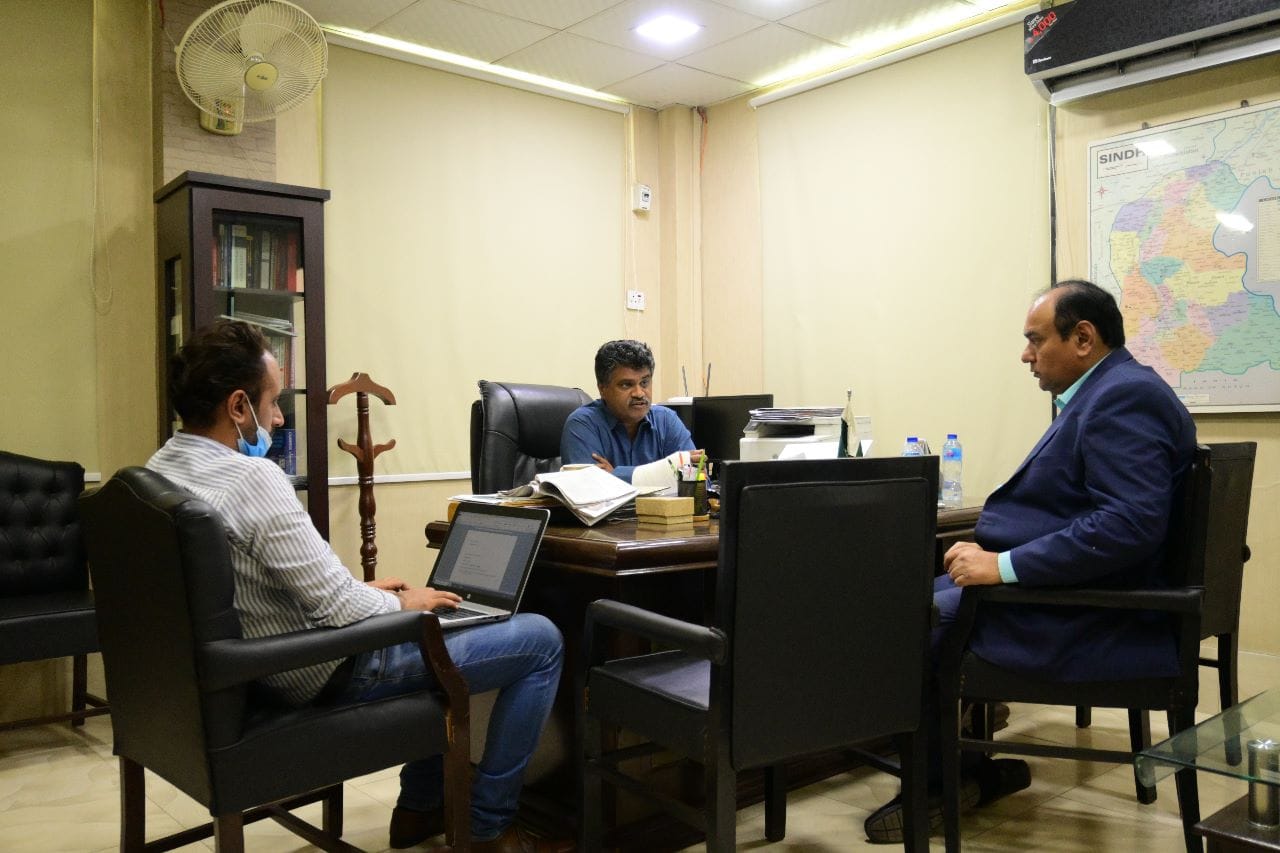 Chairperson (SHRC) Holds Meeting with Chairman and Secretary of Sindh Minimum Wages Board.