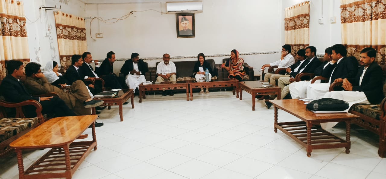 Justice (R) Majida Razvi, Chairperson, Sindh Human Rights Commission (SHRC), met with District Bar Tharparkar