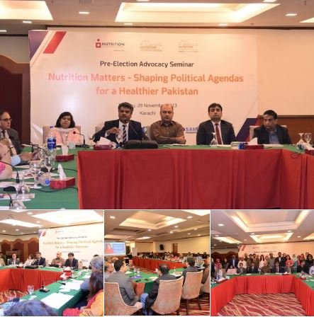 Chairperson (SHRC) addressed a pre-election advocacy seminar, Nutrition Matters â€“ Shaping Political Agendas for a Healthier Pakistan