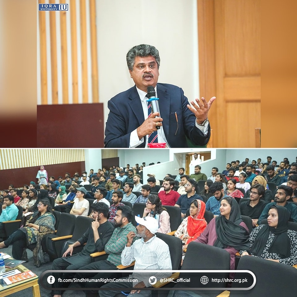 Panel discussion on Embracing Cultural Diversity in Pakistan held at Iqra University - IU Karachi,