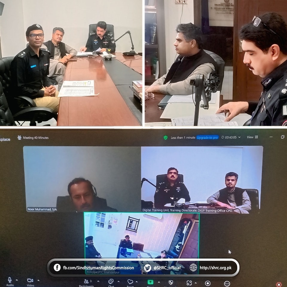 SHRC Chairperson Commends Police Training Initiative at PTC Shahdadpur