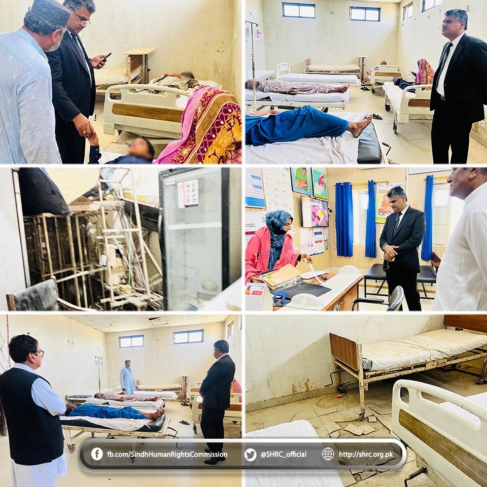 SHRC Chairperson Visits Taluka Hospital Lakhi Ghulam Shah to Review Healthcare and Patientsâ€™ Rights