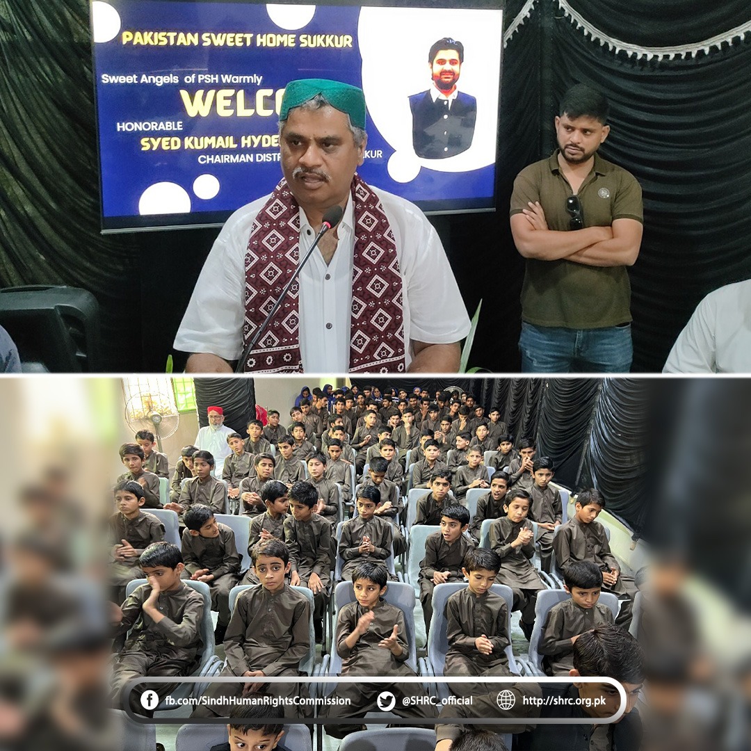 Mr. Iqbal Ahmed Detho Attends Eid Gift Ceremony at Sweet Home, Sukkur
