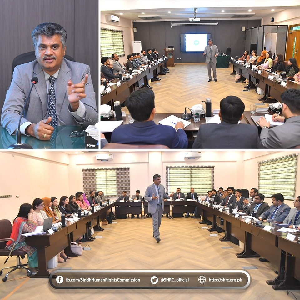 Iqbal Ahmed Detho Speaks on Human Rights at 8th CSTP for PMS Probationers