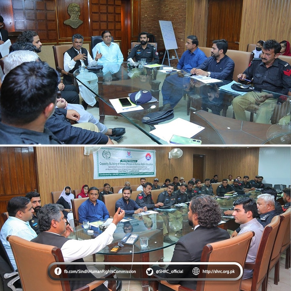 One-Day Training on Human Rights Education for Police Officials at SSP Office, Larkana.