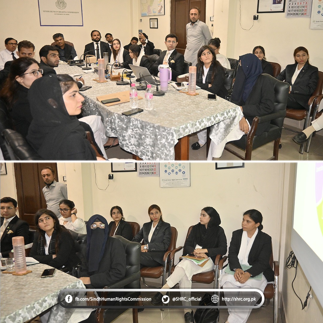 SHRC Chairperson meets Young Lawyers to advance human rights in Sindh