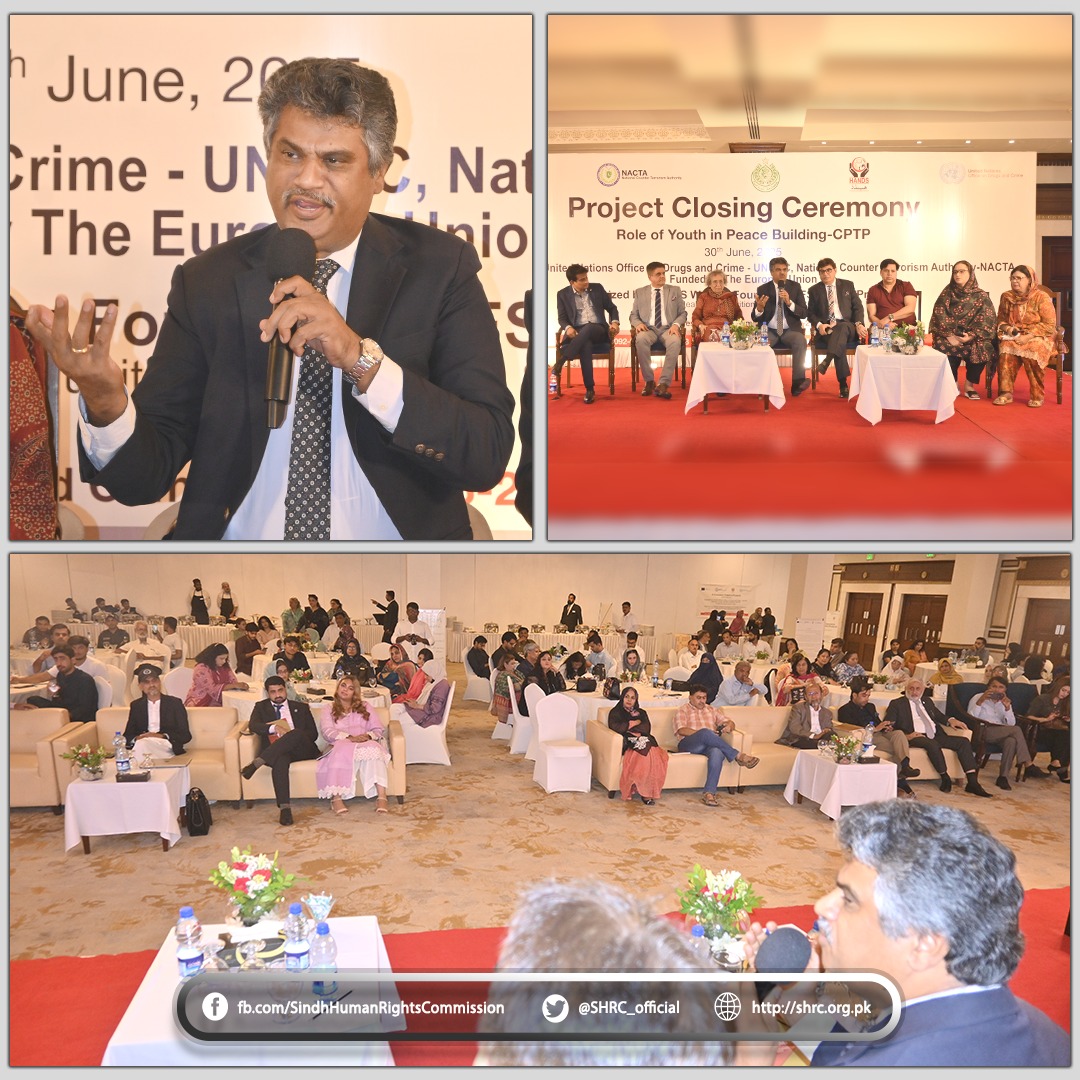 SHRC Chairperson joins panel on youth role in peacebuilding at CPTP project closing ceremony