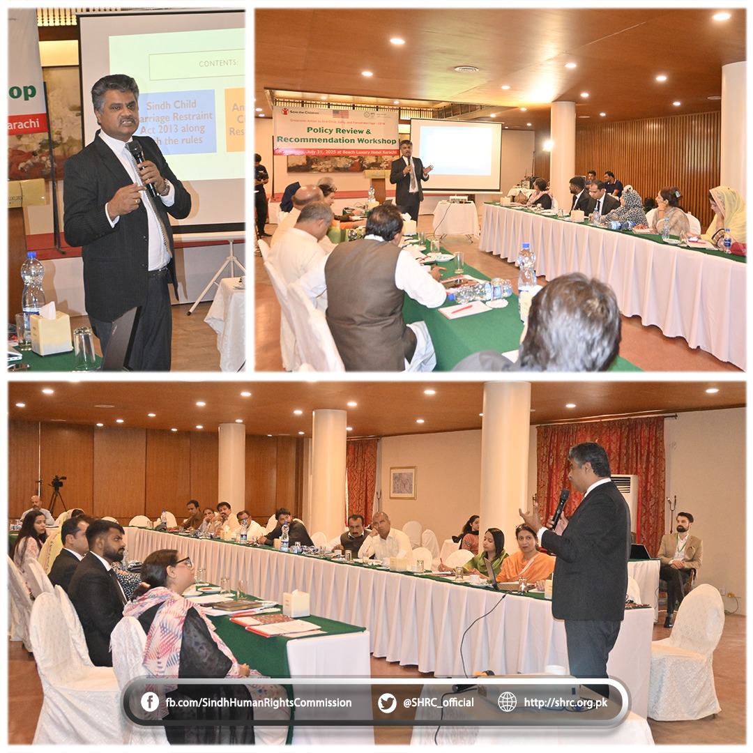 Chairperson SHRC Speaks at Workshop on Child, Early and Forced Marriage (CEFM)